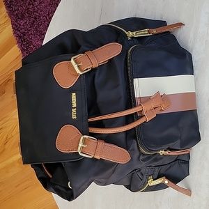 Steve Madden Black and Brown Backpack, Never used.  NWOT
